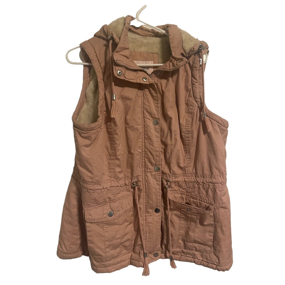 Snobbish Collection Faux Fur Plus Size Hooded Vest